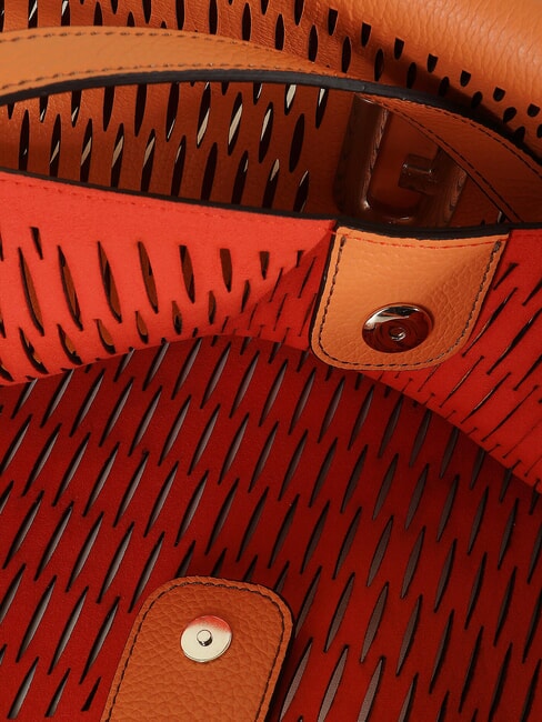 PRIMULA Perforated leather shoulder bag sunset - Women’s Bags