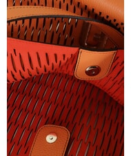 FURLA PRIMULA Perforated leather shoulder bag sunset - Women’s Bags - 6