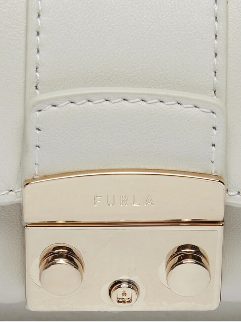 METROPOLIS Mini leather shoulder bag Marshmallow - Women’s Bags