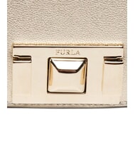FURLA MIMI" Convertible shoulder bag platinum color - Women’s Bags - 3