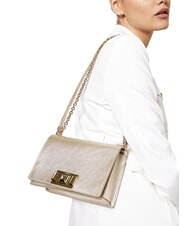 FURLA MIMI" Convertible shoulder bag platinum color - Women’s Bags - 5