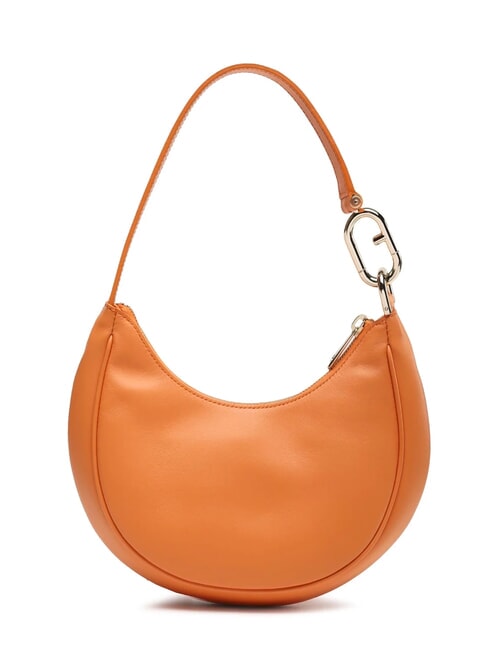 PRIMAVERA Small calf leather shoulder bag sunset - Women’s Bags