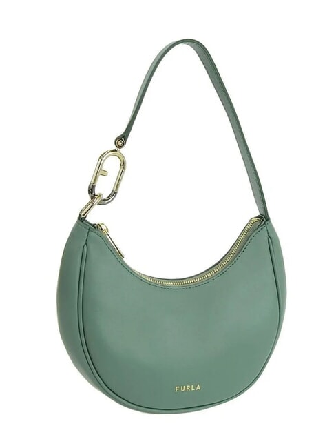 PRIMAVERA Small calf leather shoulder bag olive - Women’s Bags