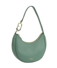 FURLA PRIMAVERA Small calf leather shoulder bag olive - Women’s Bags - 2
