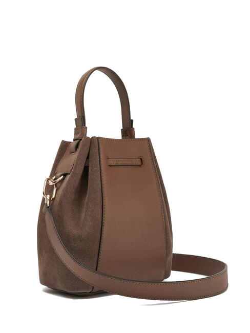 MIASTELLA Mini bucket bag in leather pralines - Women’s Bags