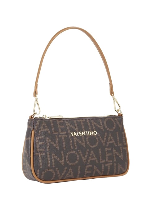 REGINA RE Underarm bag with all-over logo print dark/natural - Women’s Bags
