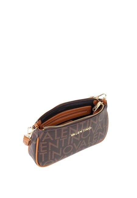 REGINA RE Underarm bag with all-over logo print dark/natural - Women’s Bags