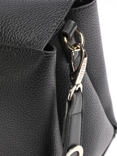 ALEXIA Bag with metal logo on the shoulder strap black - Women’s Bags