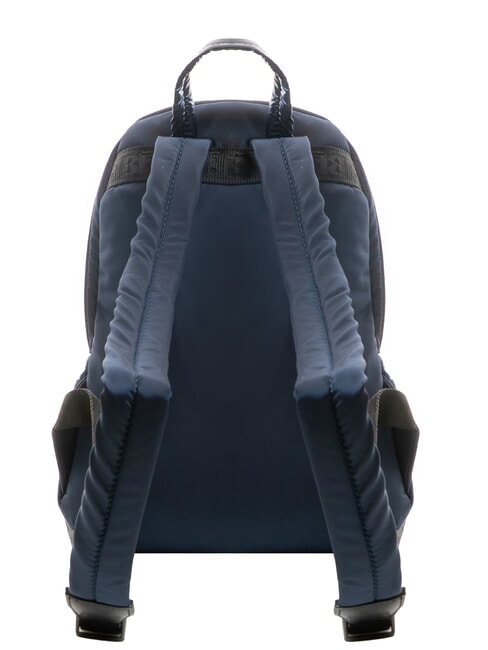 PADDED NYLON Backpack with rhinestone logo BLUE - Women’s Bags