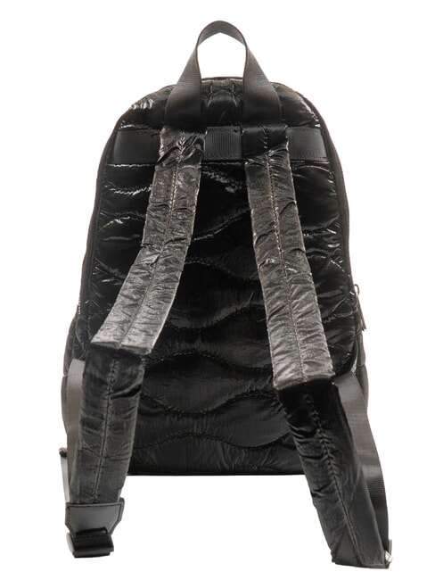 SOFTY Quilted backpack with pocket BLACK - Women&rsquo;s Bags