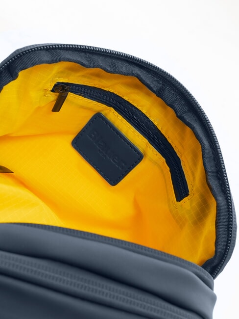 RUBBER Rubberized men's clutch bag BLUE - Tablet holder& Organizer