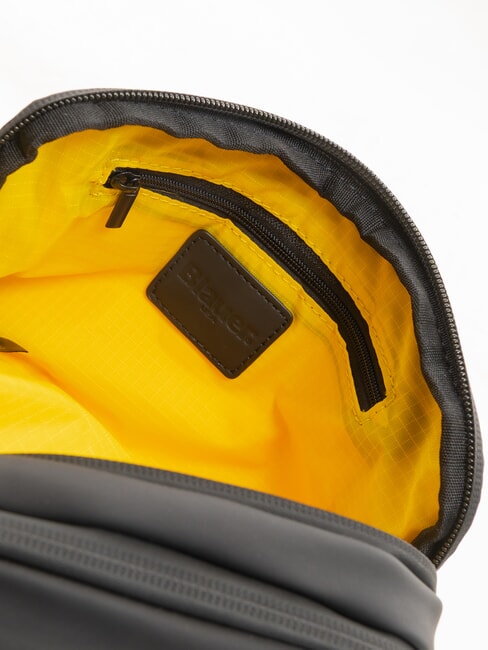 RUBBER Rubberized men's clutch bag BLACK - Tablet holder& Organizer