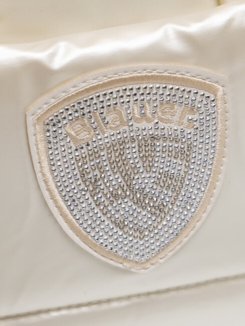 PADDED NYLON Medium tote bag with shoulder strap white - Women&rsquo;s Bags