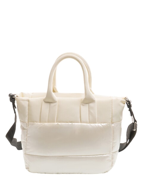 PADDED NYLON Medium tote bag with shoulder strap white - Women&rsquo;s Bags