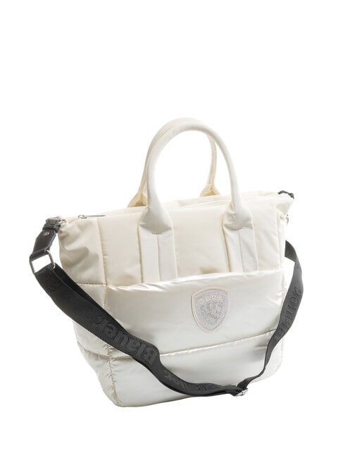 PADDED NYLON Large tote bag with shoulder strap white - Women’s Bags
