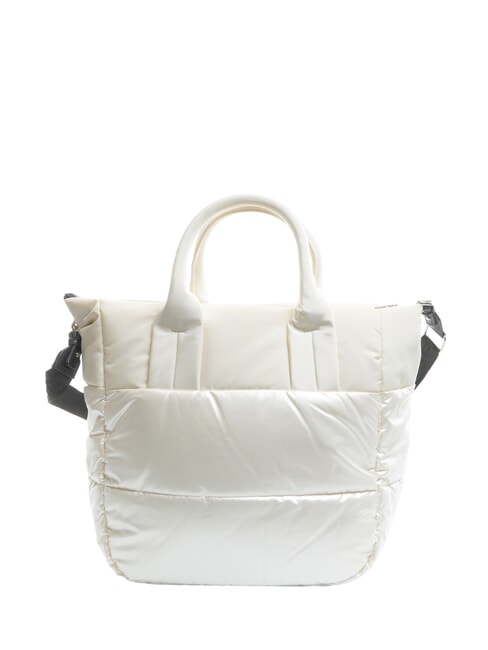 PADDED NYLON Large tote bag with shoulder strap white - Women’s Bags