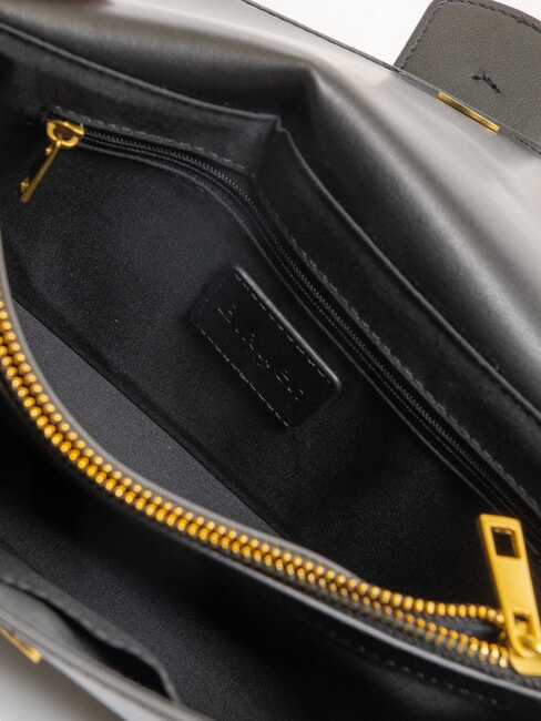 LADY B Shoulder bag with flap BLACK - Women’s Bags