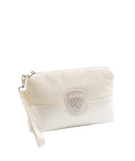 BLAUER PADDED NYLON Soft clutch bag with rhinestone logo white - Women&rsquo;s Bags - 2