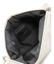 BLAUER PADDED NYLON Soft clutch bag with rhinestone logo white - Women&rsquo;s Bags - 5