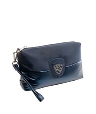 BLAUER PADDED NYLON Soft clutch bag with rhinestone logo BLUE - Women&rsquo;s Bags - 2