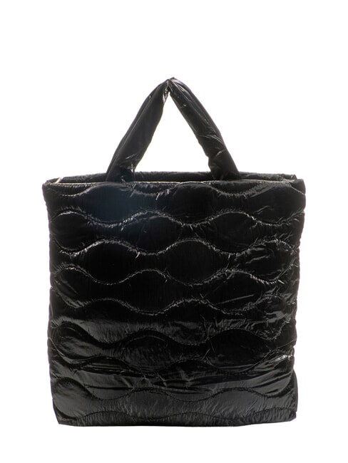 SOFTY Quilted shopping bag with shoulder strap BLACK - Women&rsquo;s Bags