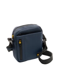 BLAUER RUBBER Small rubberized bag BLUE - Over-the-shoulder Bags for Men - 2