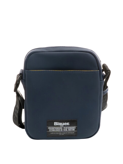 RUBBER Small rubberized bag BLUE - Over-the-shoulder Bags for Men
