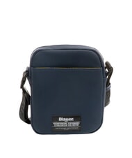 BLAUER RUBBER Small rubberized bag BLUE - Over-the-shoulder Bags for Men - 4