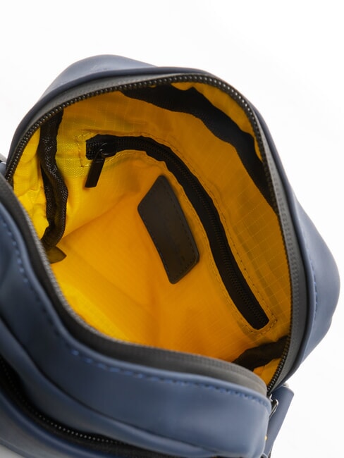 RUBBER Small rubberized bag BLUE - Over-the-shoulder Bags for Men