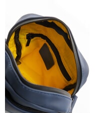 BLAUER RUBBER Small rubberized bag BLUE - Over-the-shoulder Bags for Men - 5