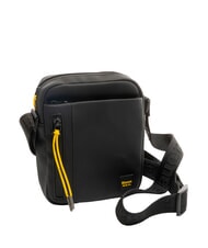 BLAUER RUBBER Small rubberized bag - Over-the-shoulder Bags for Men