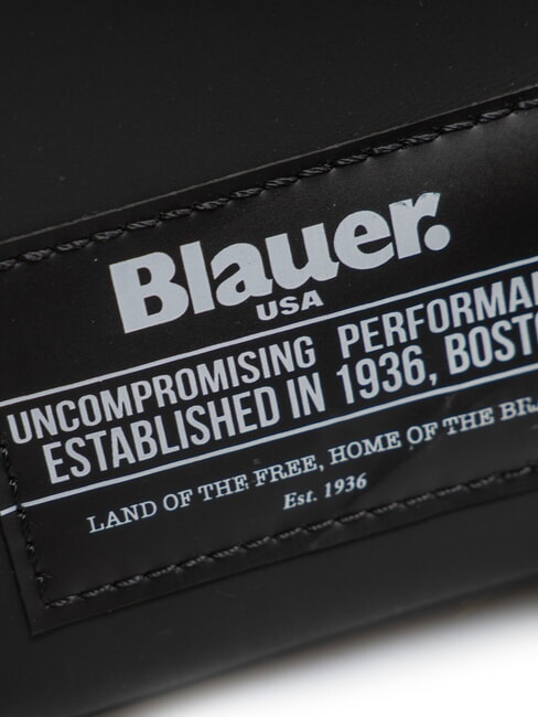 RUBBER Small rubberized bag BLACK - Over-the-shoulder Bags for Men