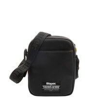 BLAUER RUBBER Small rubberized bag BLACK - Over-the-shoulder Bags for Men - 4