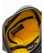 BLAUER RUBBER Small rubberized bag BLACK - Over-the-shoulder Bags for Men - 5