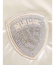 BLAUER PADDED NYLON Fluffy shoulder bag with rhinestone logo white - Women&rsquo;s Bags - 3