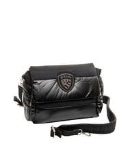 BLAUER PADDED NYLON Fluffy shoulder bag with rhinestone logo BLACK - Women&rsquo;s Bags - 2