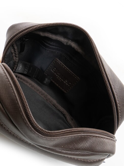 WALLSTREET Men's clutch bag with cuff DarkBrown - Tablet holder& Organizer