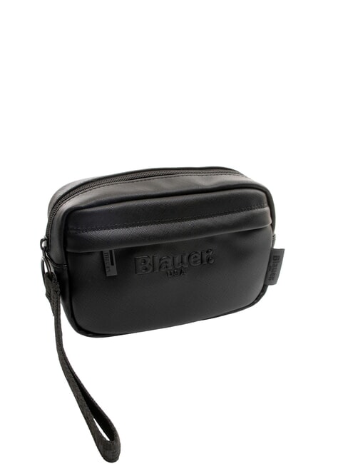 WALLSTREET Men's clutch bag with cuff BLACK - Tablet holder& Organizer