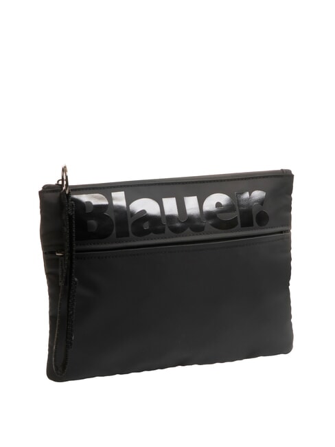 SPLASH Clutch bag with shiny logo BLACK - Tablet holder& Organizer
