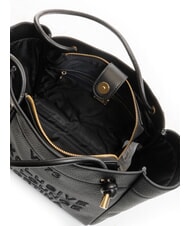 V73 CORTINA Medium shoulder shopping bag black - Women’s Bags - 5