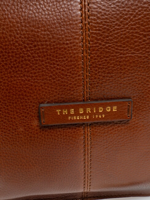 ICONS Leather handbag with shoulder strap BROWN - Women&rsquo;s Bags