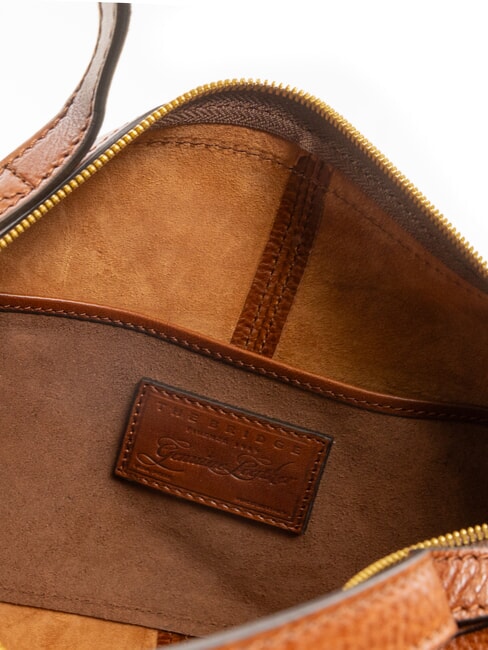 ICONS Leather handbag with shoulder strap BROWN - Women&rsquo;s Bags