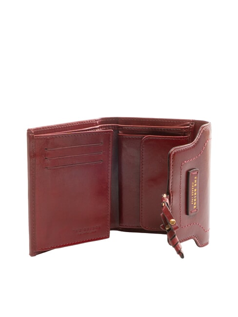 ELBA Medium leather wallet Chianti / Bordeaux / Gold - Women&rsquo;s Wallets