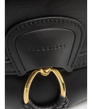 THE BRIDGE ERICA Leather shoulder bag Black Gold - Women’s Bags - 3