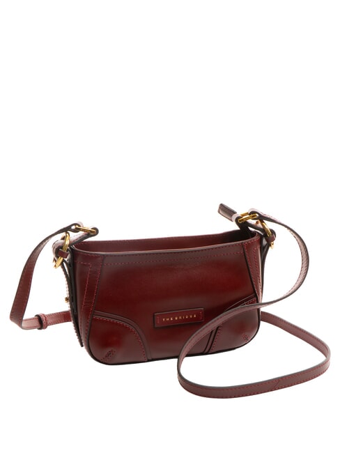 MATILDE Mini shoulder bag in leather Chianti / Bordeaux / Gold - Women&rsquo;s Bags