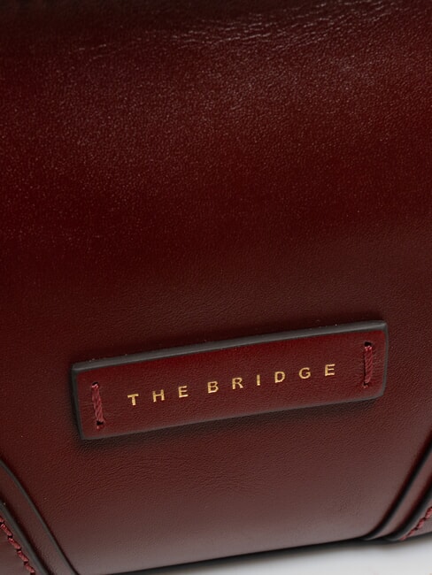 MATILDE Mini shoulder bag in leather Chianti / Bordeaux / Gold - Women&rsquo;s Bags