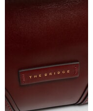 THE BRIDGE MATILDE Mini shoulder bag in leather Chianti / Bordeaux / Gold - Women&rsquo;s Bags - 3