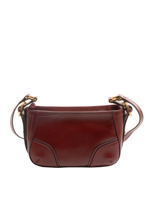 MATILDE Mini shoulder bag in leather Chianti / Bordeaux / Gold - Women&rsquo;s Bags