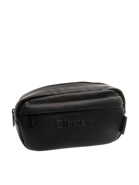 WALLSTREET Saffiano print bum bag with pocket BLACK - Hip pouches