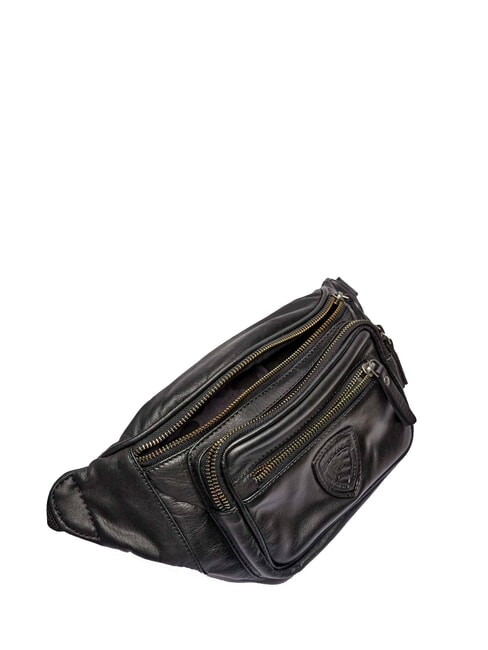 FIRSTCLASS Leather bum bag BLACK - Hip pouches